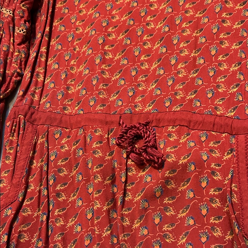 Mountain Khakis Red Floral Long Sleeve Dress - Picture 5 of 7